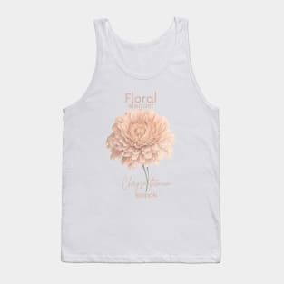 Floral Elegant Chrysanthemum Edition Tank Top